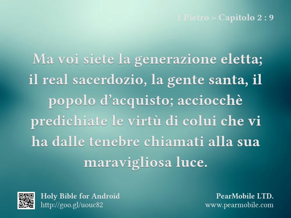 1 Pietro, Capitolo 2:9